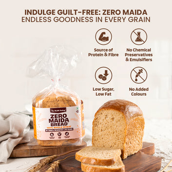 Zero Maida Bread - (Simply Whole Wheat) 250g