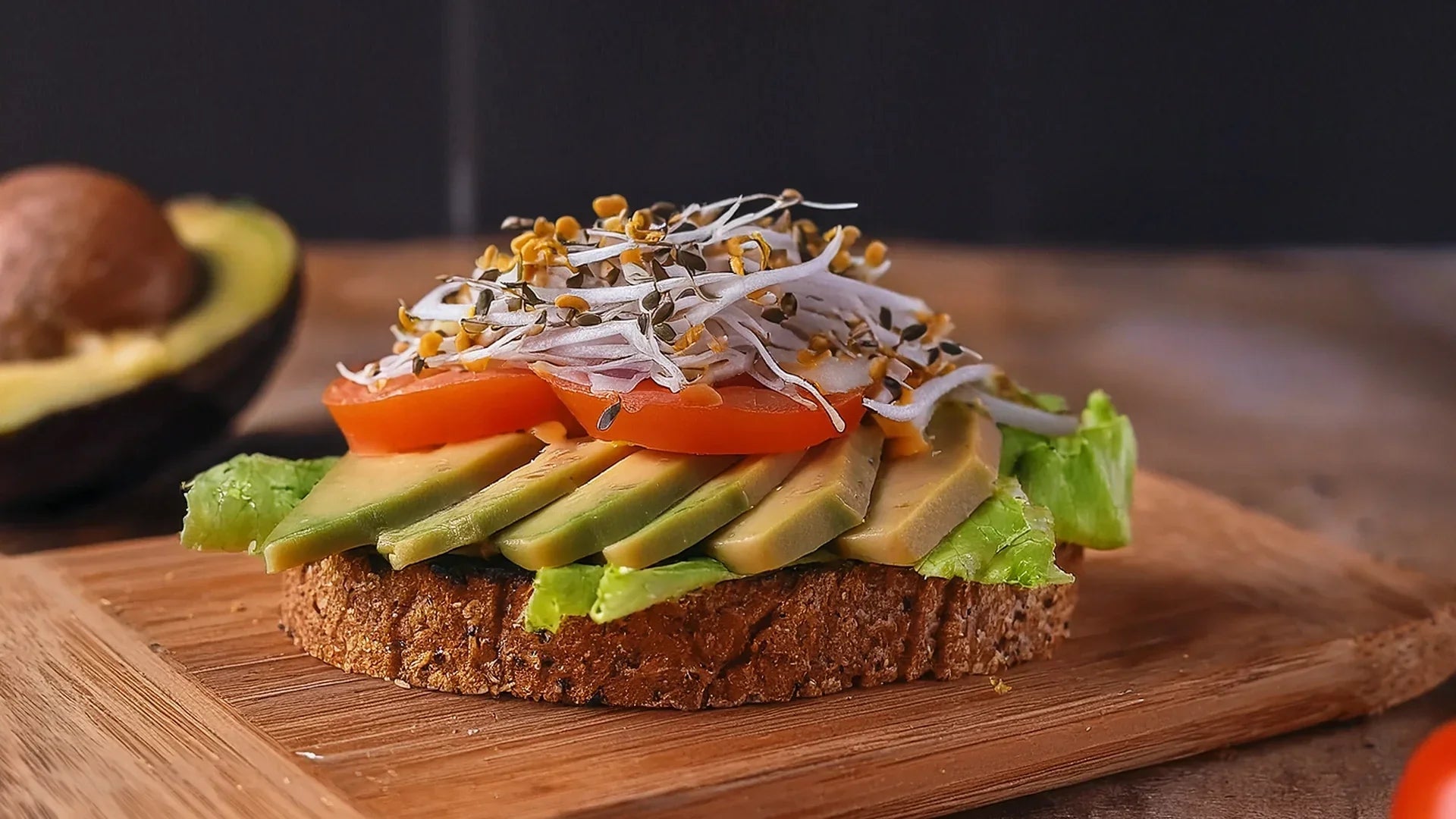 healthy avocado toast, zero maida classic sourdough