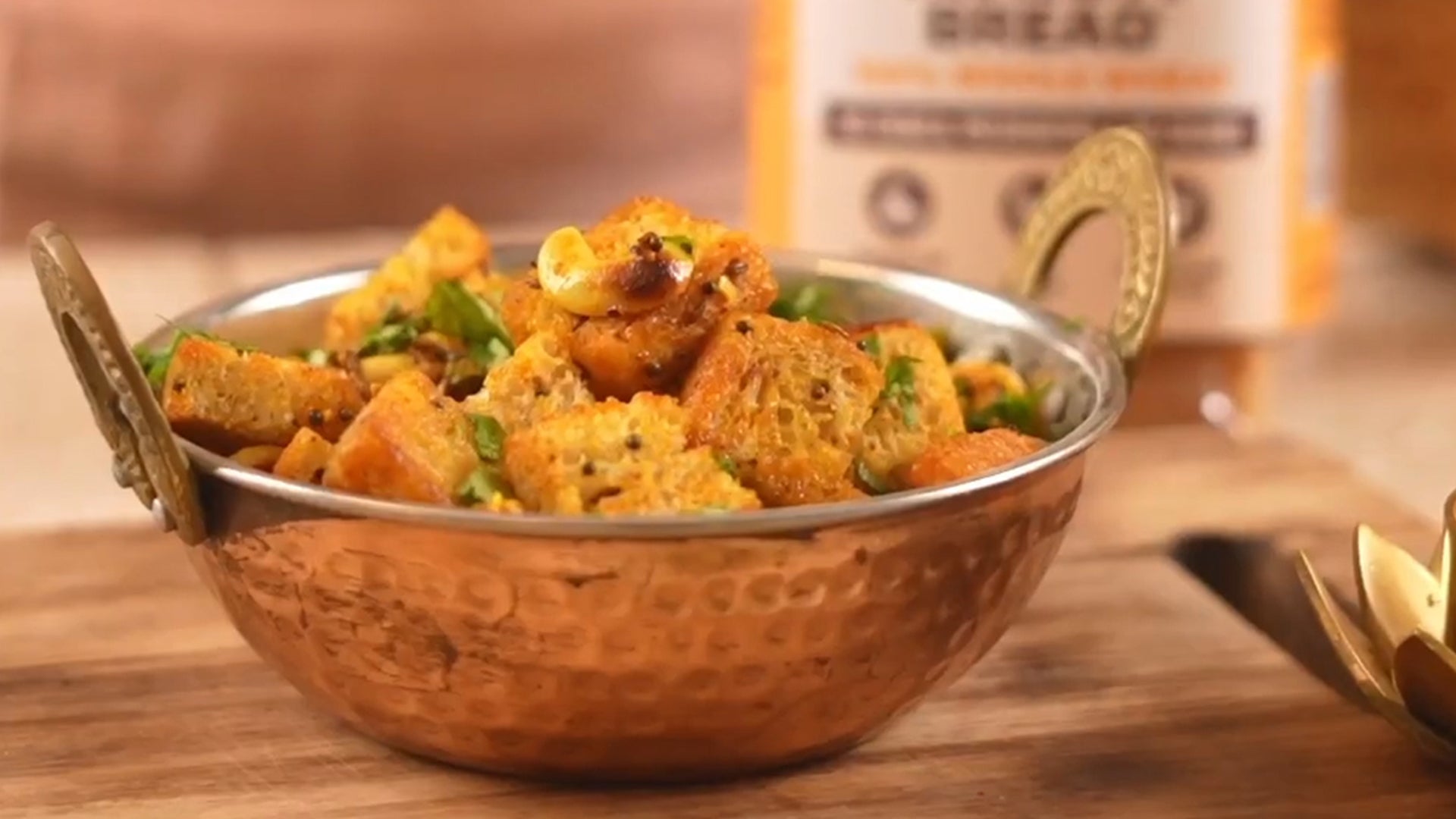 bread chivda, zero maida whole wheat bread