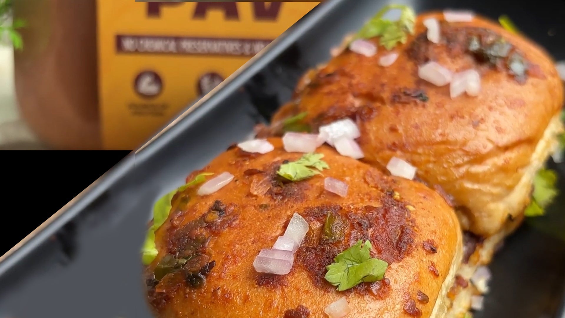 masala pav, zero maida Bombay pav