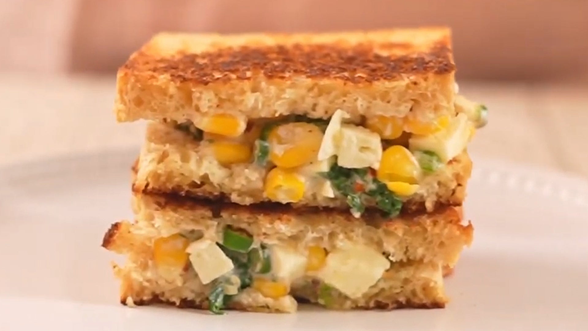 paneer corn spinach sandwich, zero maida whole wheat bread