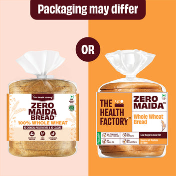 Zero Maida Bread - 100% Whole Wheat 250g