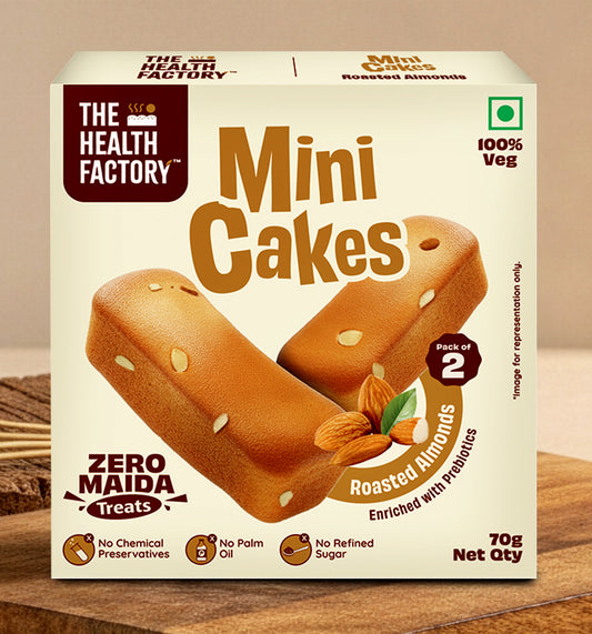 Mini Cakes - Roasted Almond (Zero Maida)