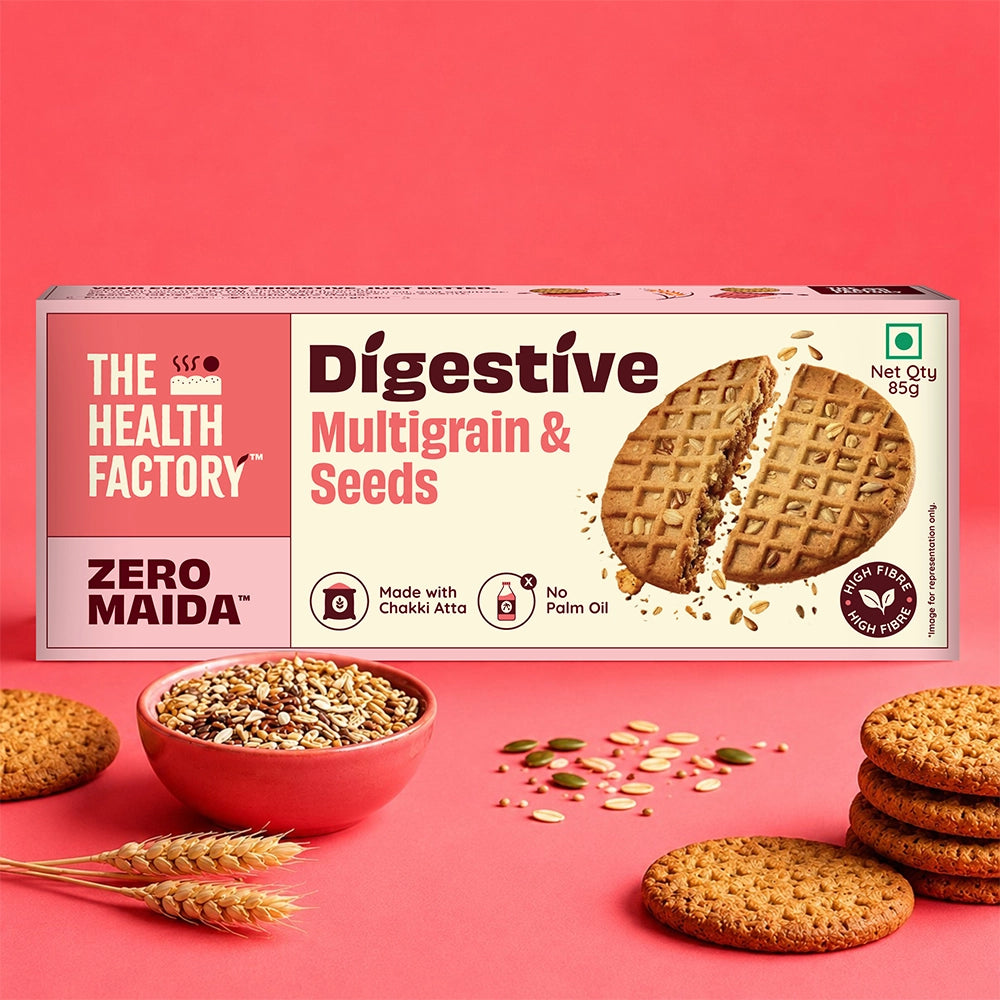 Zero Maida Digestive Biscuits- Multigrain & Seeds