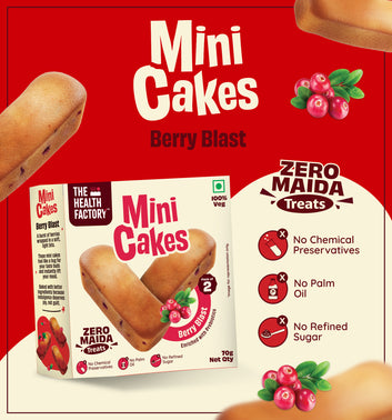 Mini Cakes - Berry Blast (Zero Maida)