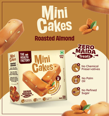 Mini Cakes - Roasted Almond (Zero Maida)