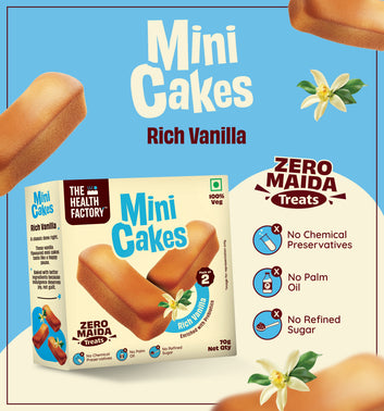 Mini Cakes - Rich Vanilla (Zero Maida)