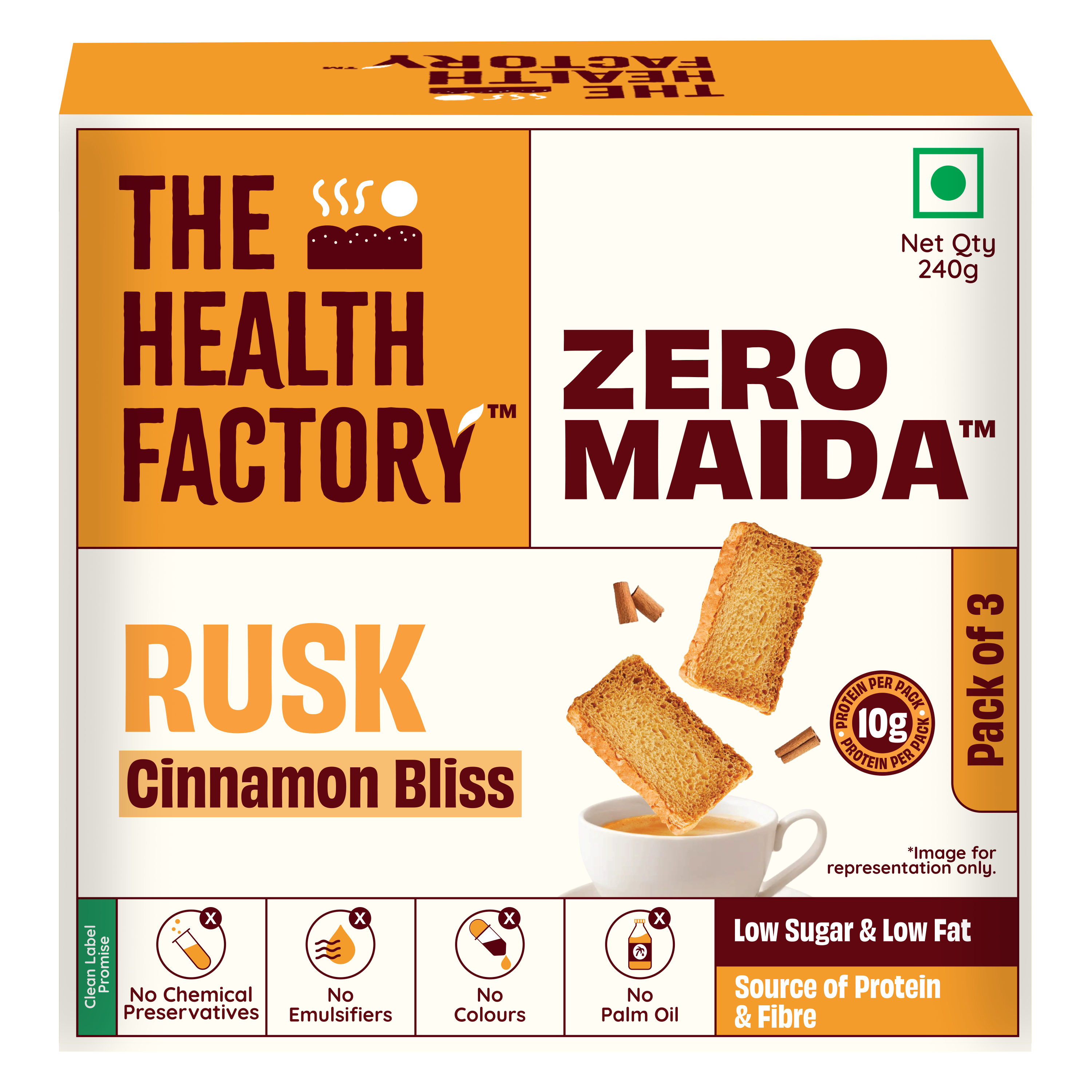 Zero Maida Rusk Cinnamon Bliss 240g