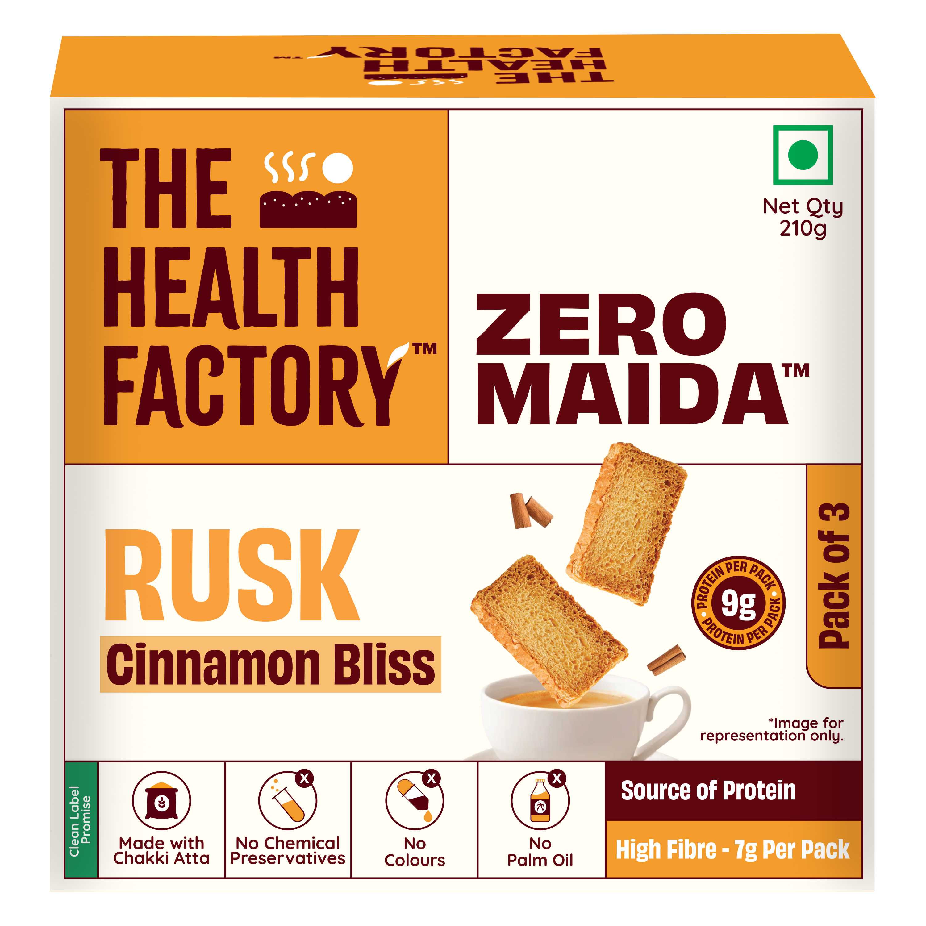 Zero Maida Rusk Cinnamon Bliss 210g