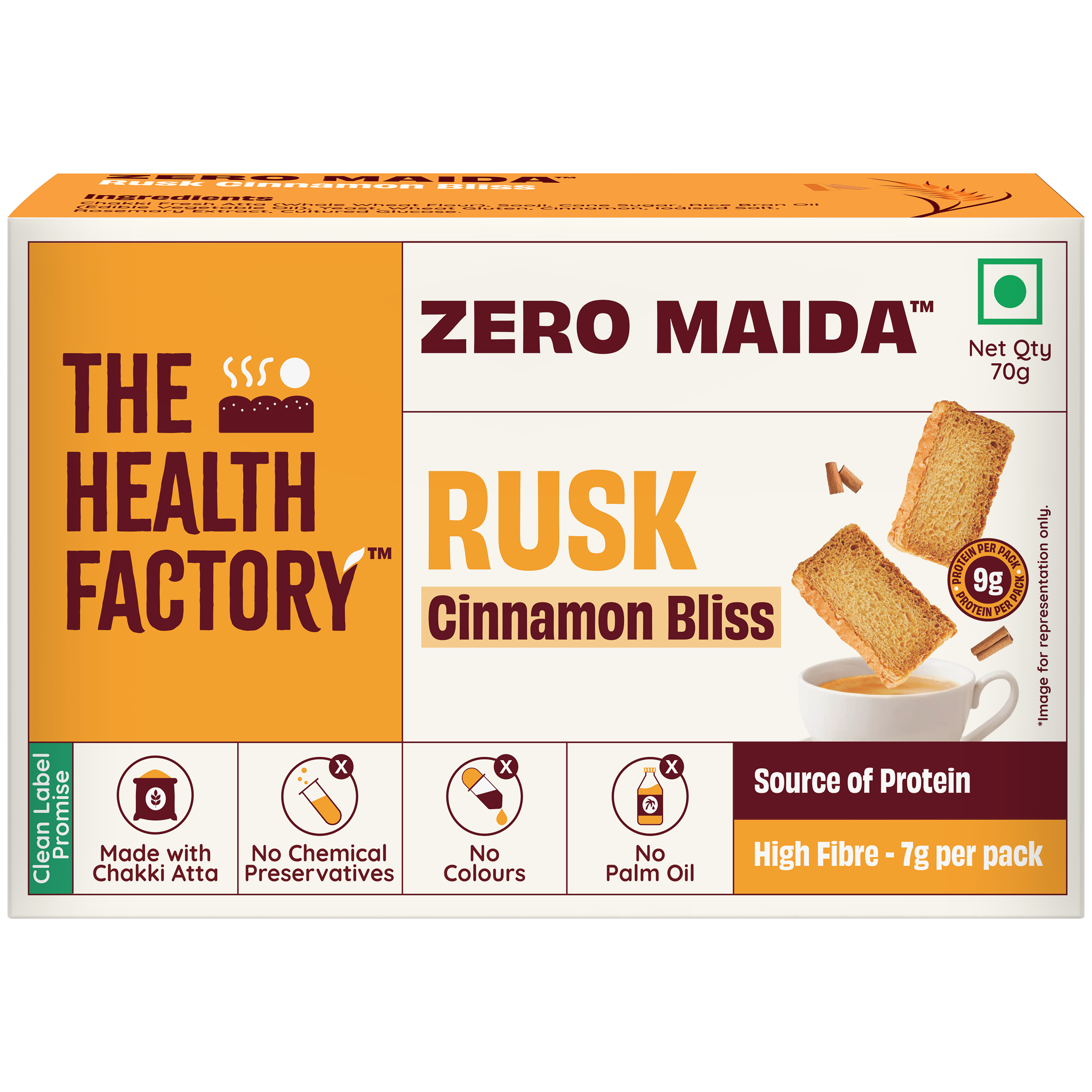 Zero Maida Rusk - Cinnamon Bliss (3 Packs)