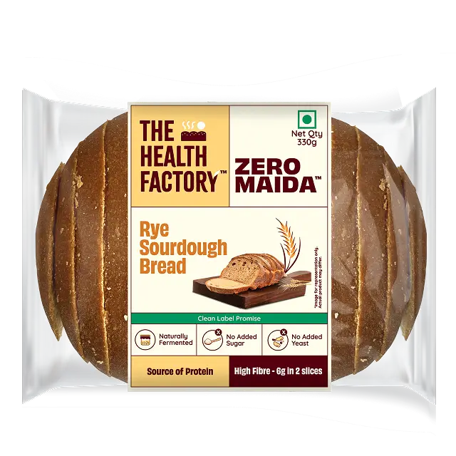 Zero Maida Rye Sourdough Bread