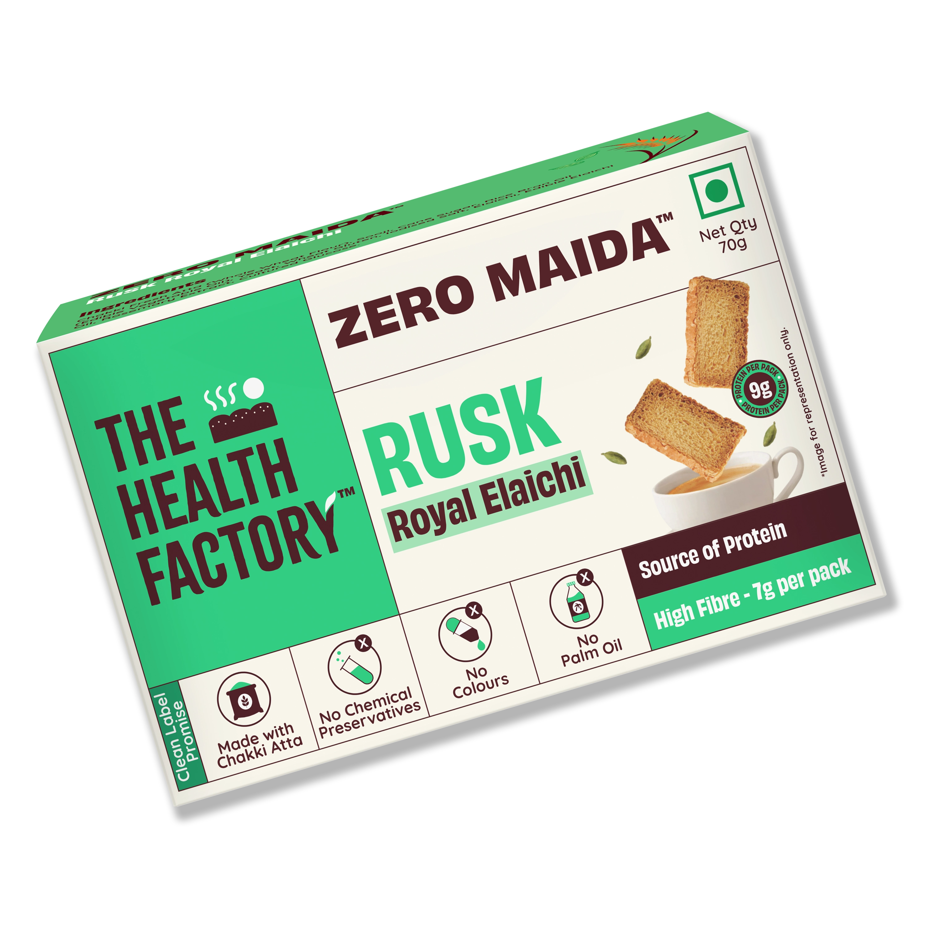 Zero Maida Rusk - Royal Elaichi (3 Packs)