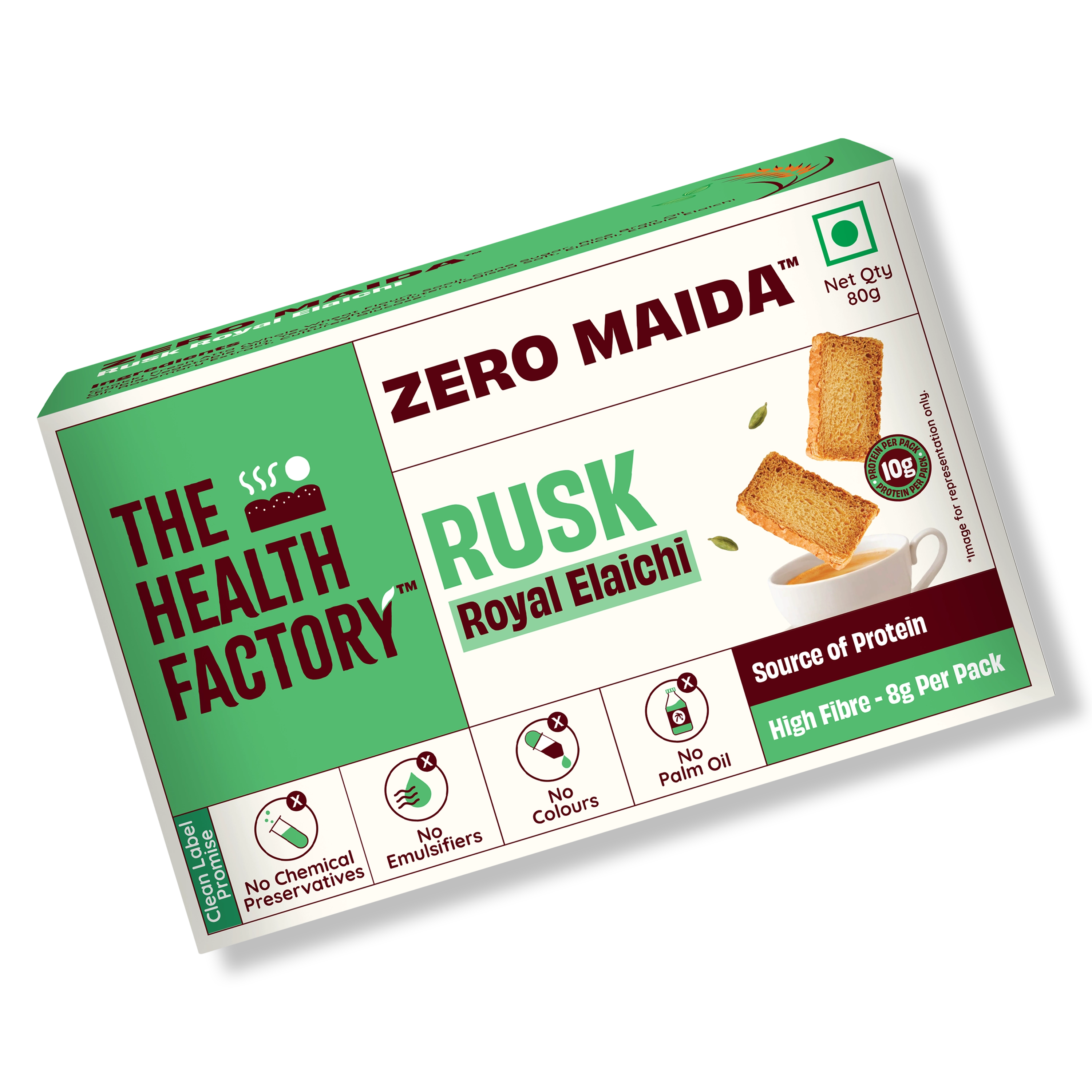 Zero Maida Rusk - Royal Elaichi (3 Packs)