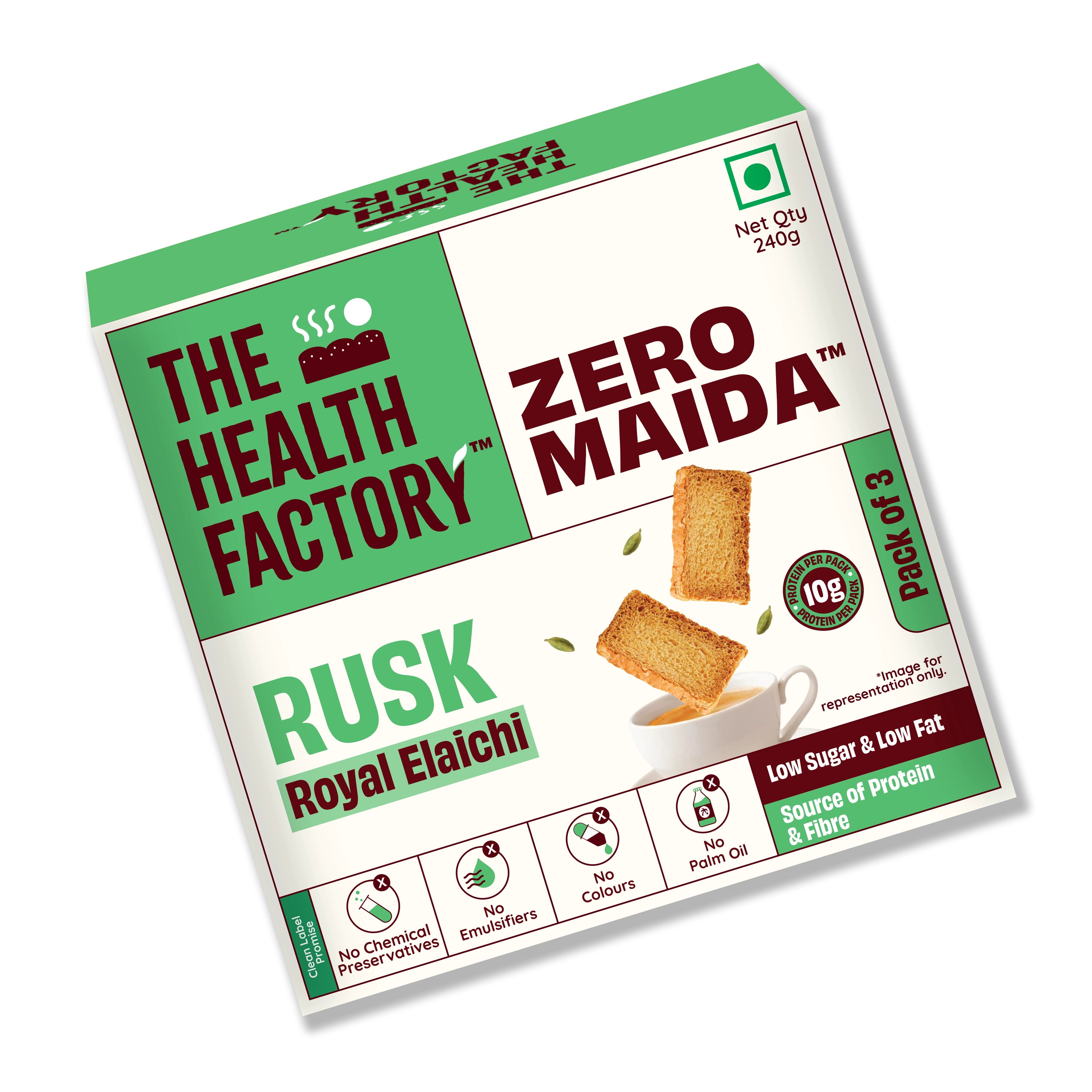 Zero Maida Rusk Royal Elaichi 240g