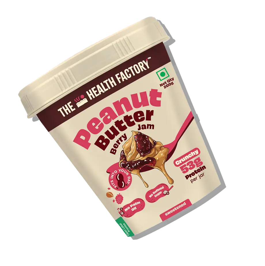 Peanut Butter Berry Jam Crunchy (Sweetened)