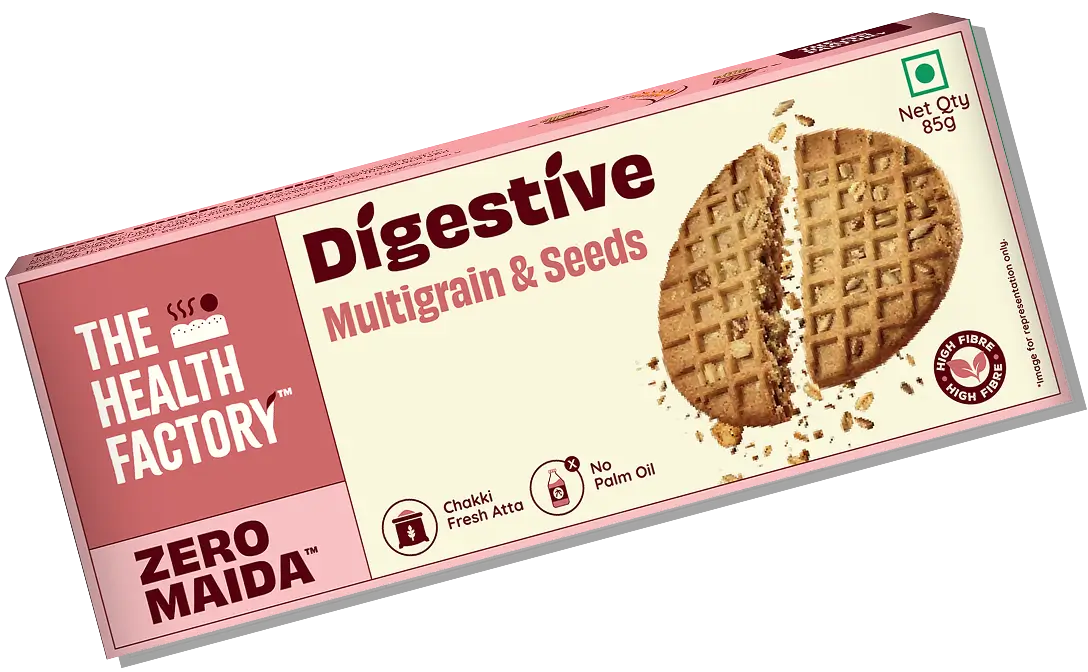 Zero Maida Digestive Biscuits- Multigrain & Seeds