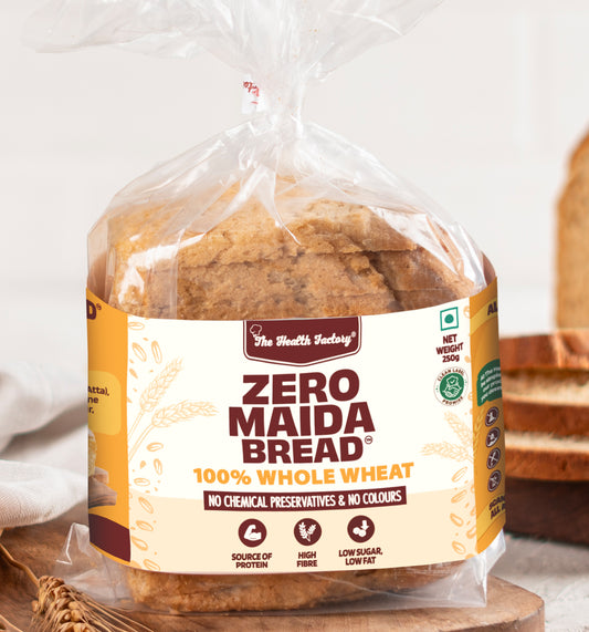 Zero Maida Bread 100% Whole Wheat 250g