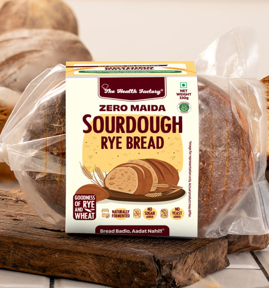 Zero Maida Rye Sourdough Bread