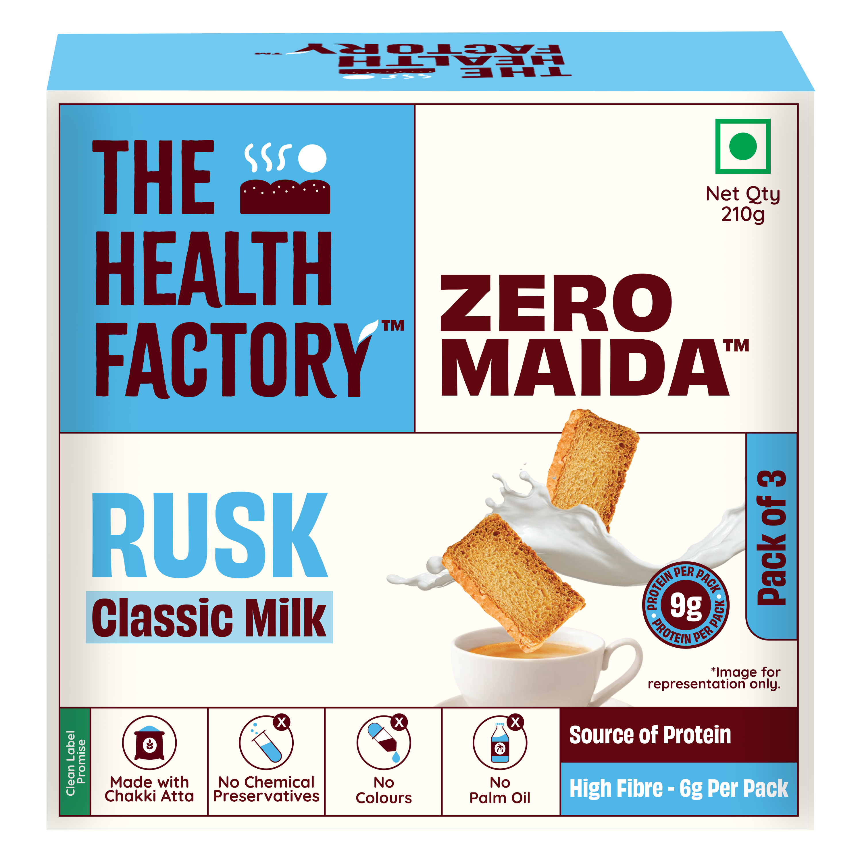 Zero Maida Rusk Classic Milk 210g