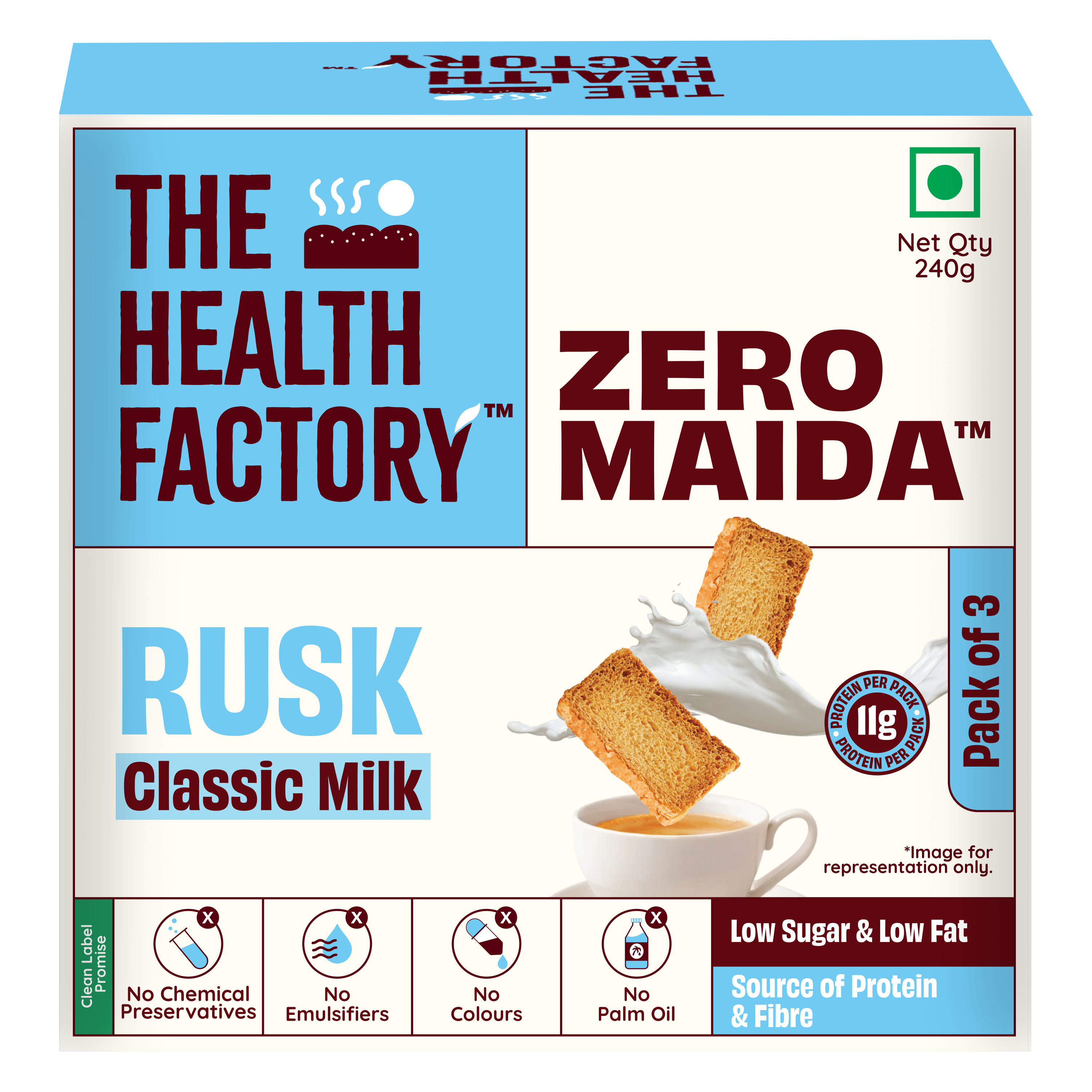 Zero Maida Rusk Classic Milk 240g
