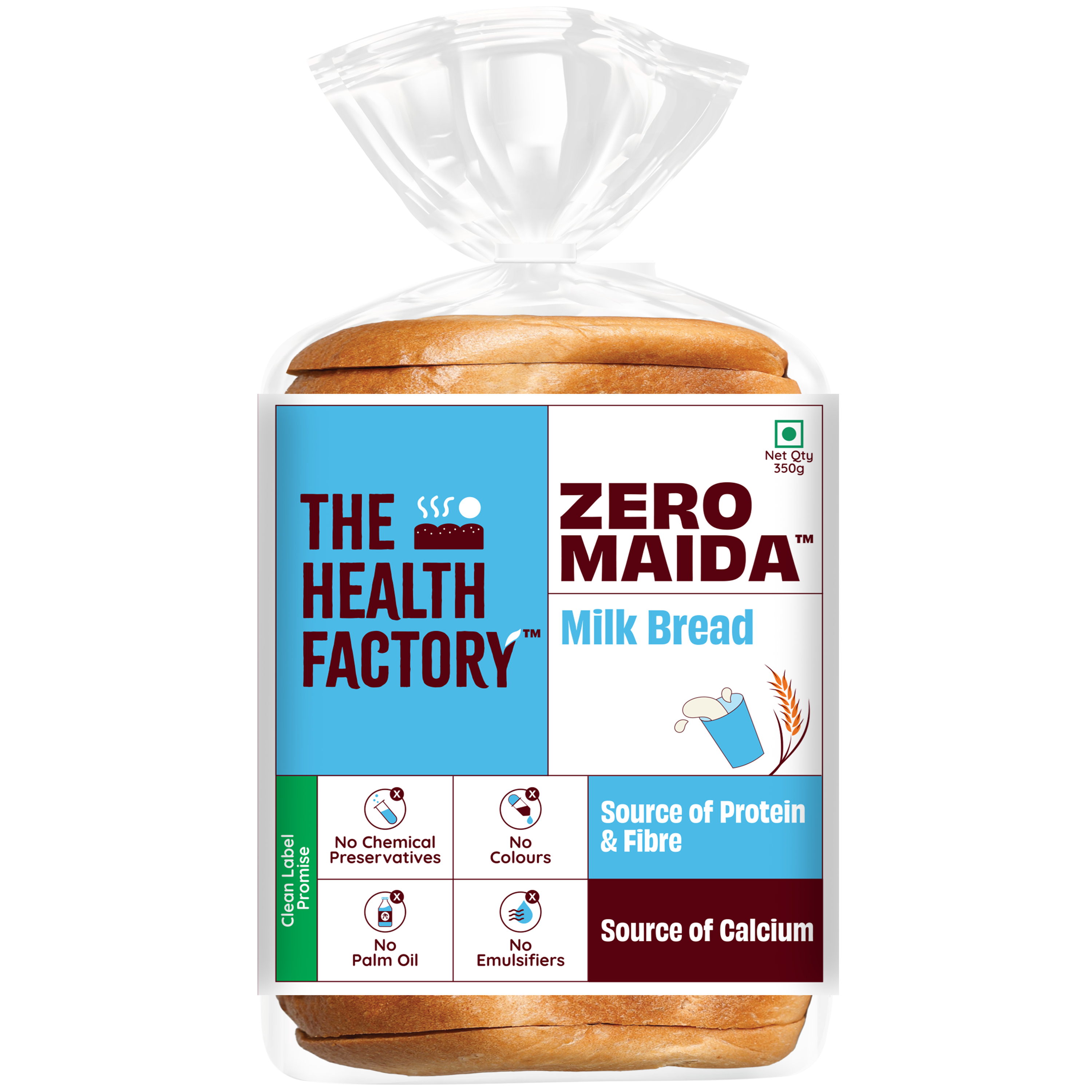 Zero Maida Milk Bread 350g