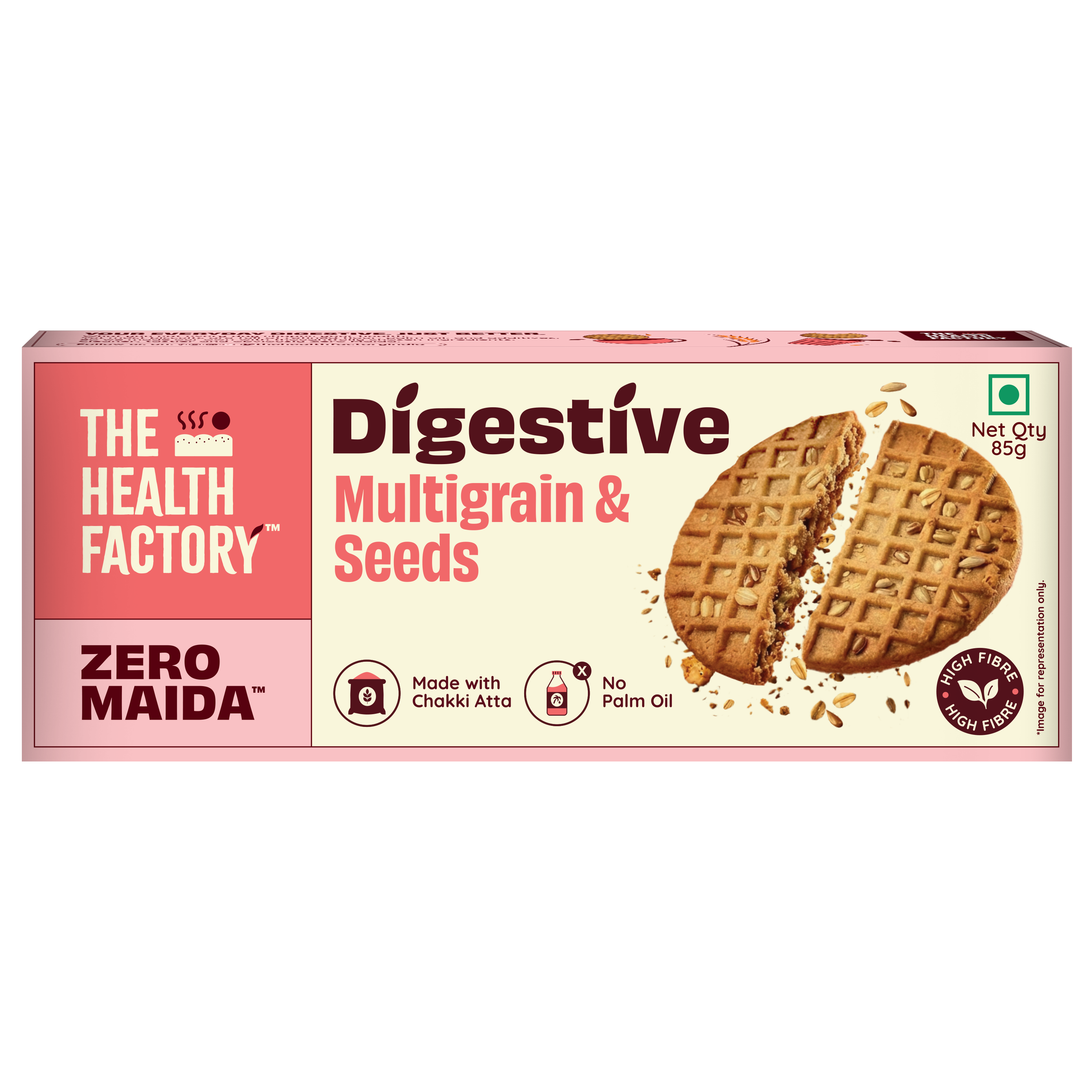 Zero Maida Digestive Biscuits- Multigrain & Seeds