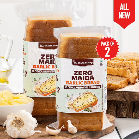 Zero Maida Garlic Bread (Pack of 2)