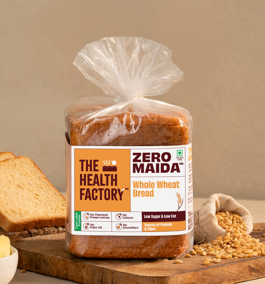 Zero Maida Bread - 100% Whole Wheat 250g