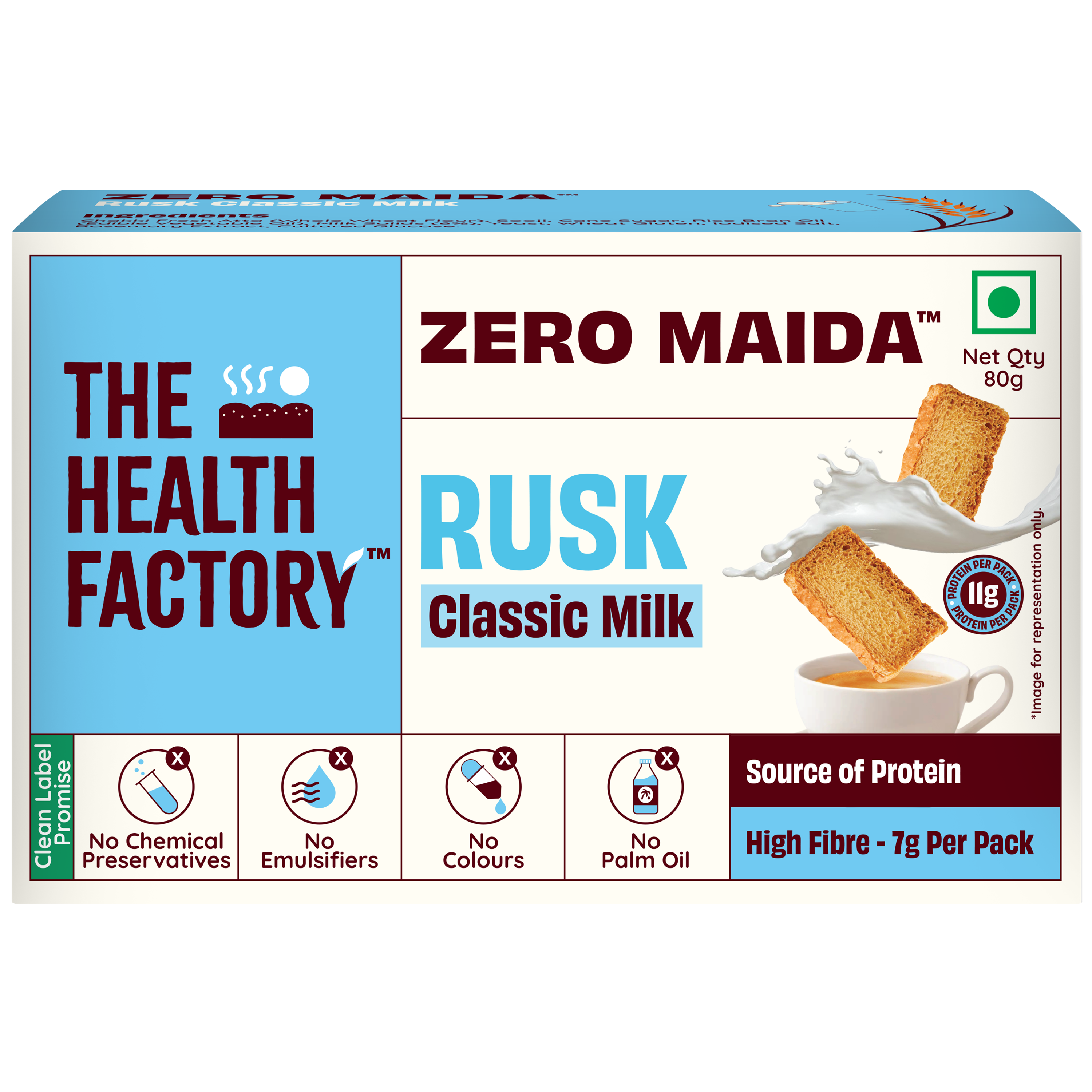 Zero Maida Rusk - Classic Milk (3 Packs)
