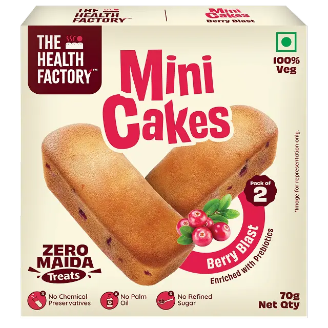 Mini Cakes Berry Blast (Zero Maida)