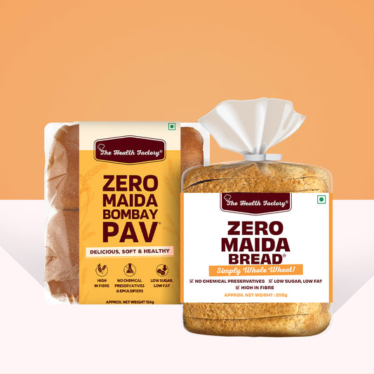 Zero Maida Pav + Zero Maida Whole Wheat